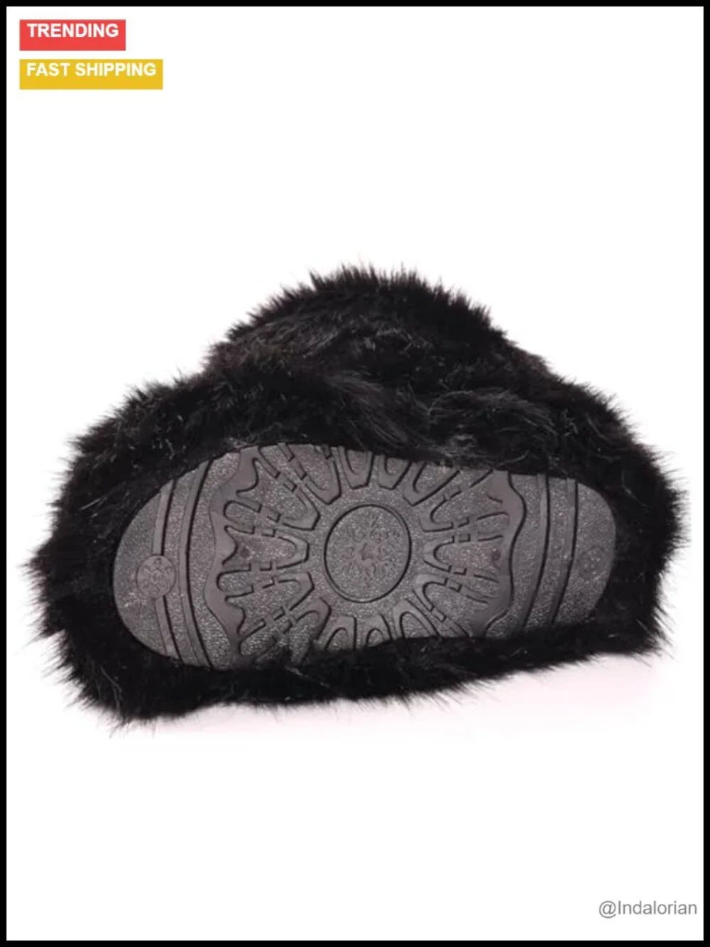 Women's Faux Fur Boots Mid-Calf Flat Snow Boots Warm Fuzzy Fluffy Winter Y2K